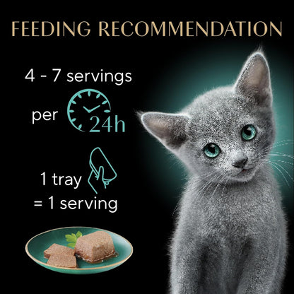 Sheba Perfect Portions Kitten Pate Wet Cat Food, Multipack, 2.6 Oz, 24 Ct | DHA for Brain Development, Vitamin E for Immunity, Real Meat, All Essential Amino Acids, Complete & Balanced, 48 Servings6