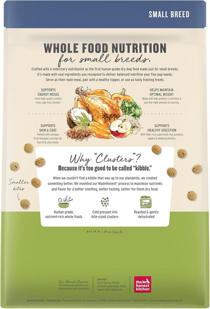 The Honest Kitchen Whole Food Clusters Small Breed Whole Grain Chicken Dry Dog Food, 4 Lb Bag3