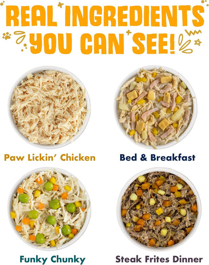 Weruva Classic Dog Food, Variety Pack, Baron'S Batch, Wet Dog Food, 14Oz Cans (Pack of 12)4