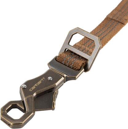 Carhartt Pet Durable Nylon Webbing Shock Absorbing Leash for Dogs, Reflective Stitching for Visibility, Carhartt Brown (Shock Absorbing), Large2