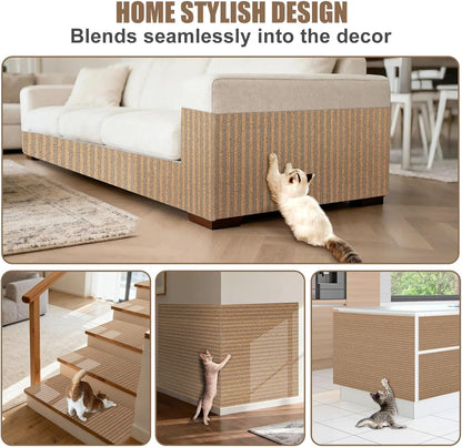 Natural Cork-Cat Scratch Pad-Cat Scratch Mat Rug-Avoid Cat Couch Protector-Cat Scratch Furniture Protector for Post/Sofa/Floor-Indoor Wall Scratchers-Cat Scratching Carpets-Stretching-Kitty Gifts5