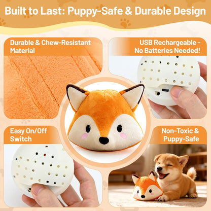 Interactive Fox Puppy Toy for Boredom Relief - Automatic Self-Moving, Bouncing & Vibrating with Sound for Entertainment & Play | Rechargeable & Chew-Resistant for All Breed Sizes5