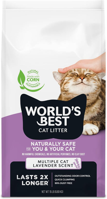 World'S Best Cat Litter, Lavender Scented, Long-Lasting Odor Control, 32 Lb11