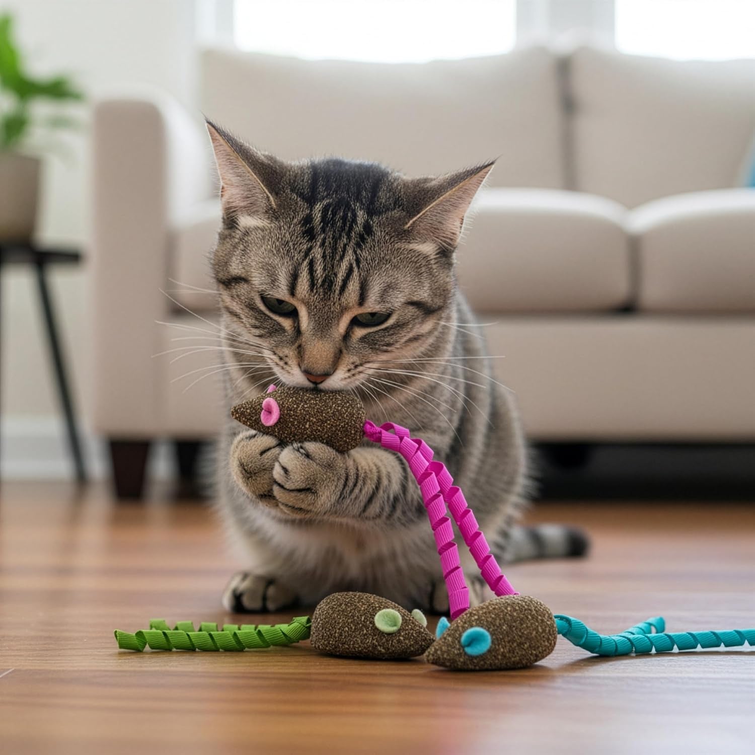 smartykat-magic-mice-compressed-catnip-and-ribbon-cat-toys-mess-free-for-hunting-batting-fun-for-cats-kittens-set-of-3