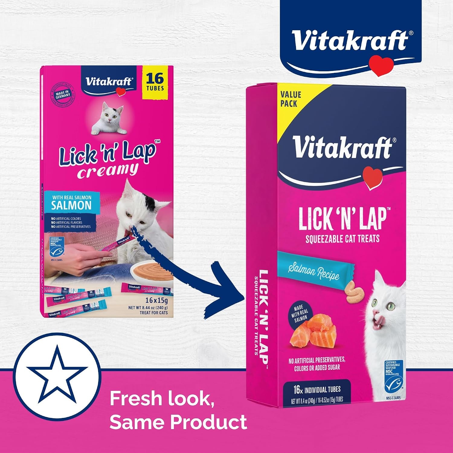 vitakraft-lick-n-lap-real-salmon-squeezeable-liquid-cat-treats-lickable-salmon-broth-1-ingredient-no-artificial-colors-preservatives-or-added-sugar-for-hydration-0-52-oz-tubes-16-count