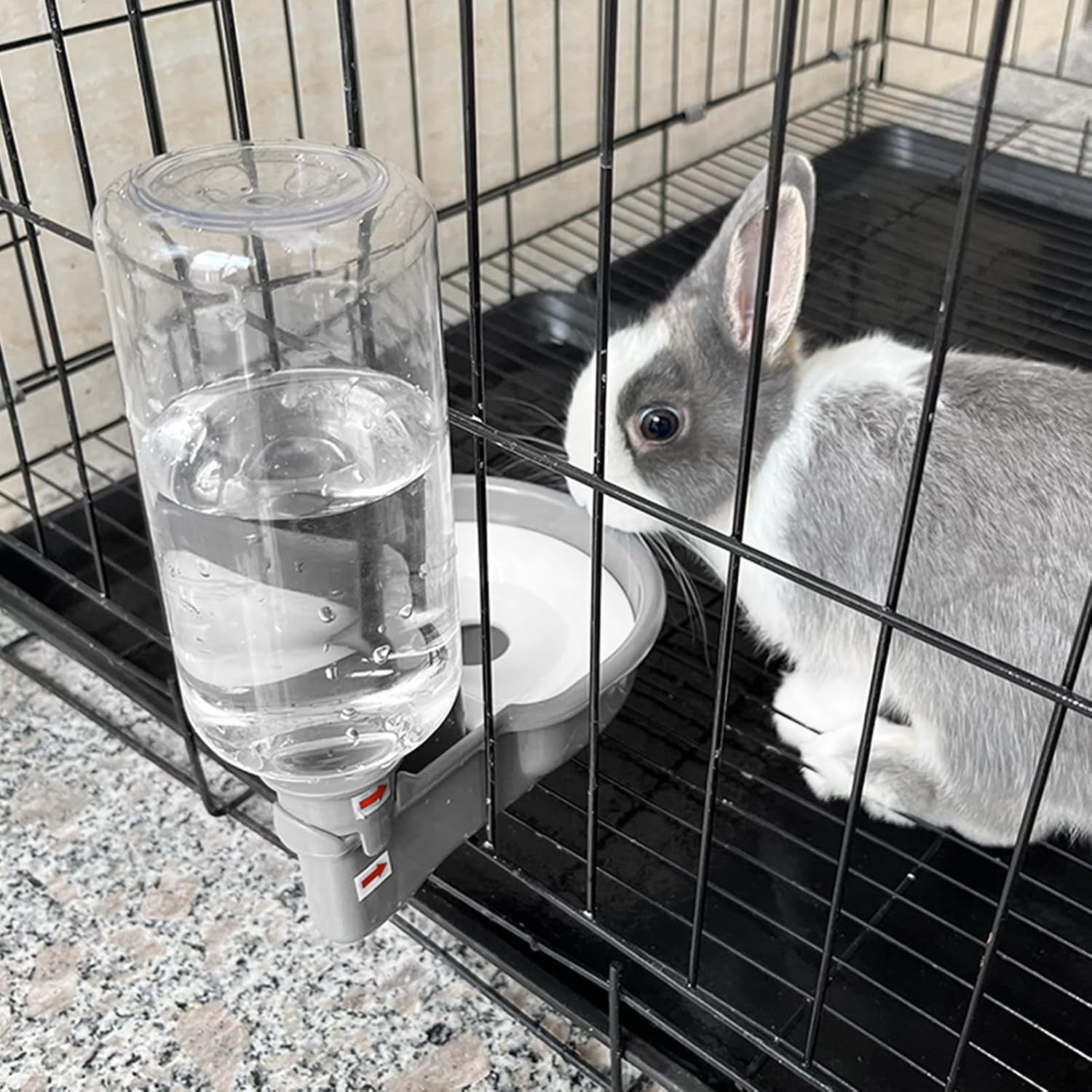 vannon-gravity-pet-water-bowl-16oz-anti-splash-crate-dispenser-grey-anti-splash-gravity-water-bowl-with-a-floating-disk-helps-reduce-spills-while-keeping-water-cleaner-for-everyday-hydration