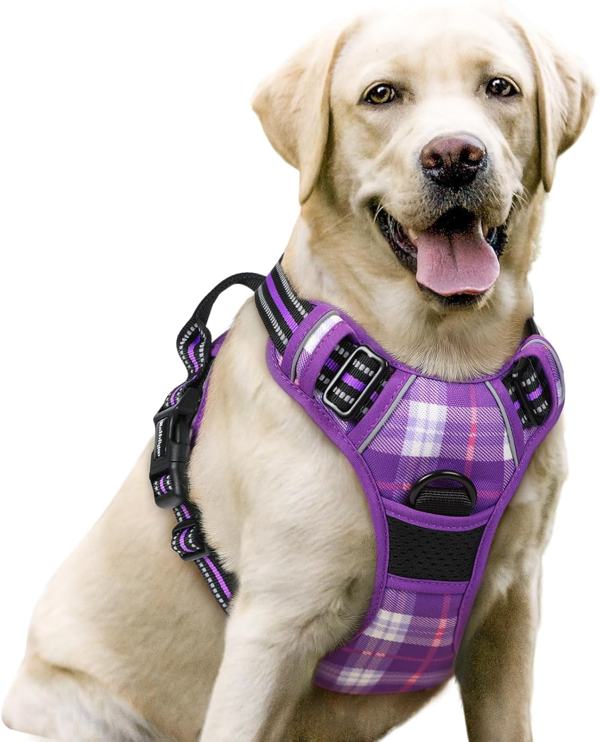 rabbitgoo-dog-harness-no-pull-for-large-dogs-with-2-leash-clips-pet-vest-no-choke-with-handle-adjustable-soft-padded-reflective-easy-control-for-walking-black-large