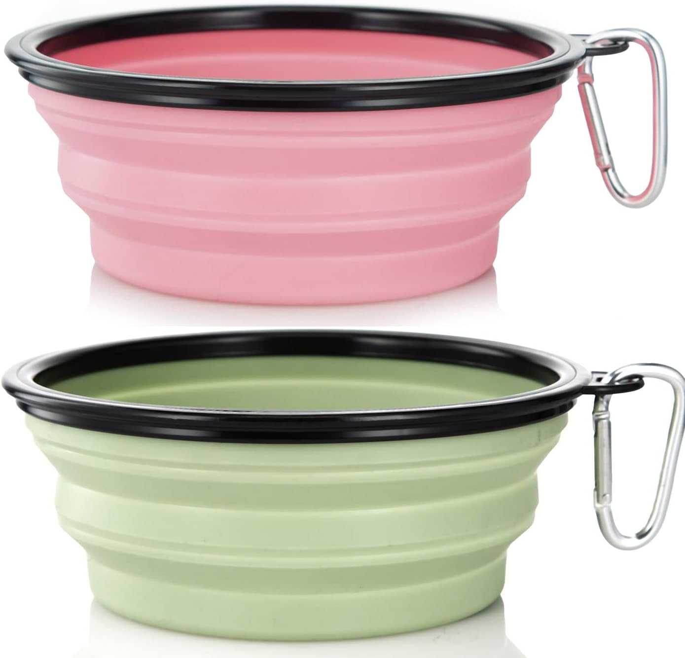 large-dog-bowl-pet-collapsible-bowls-2-pack-collapsible-dog-water-bowls-for-cats-dogs-portable-pet-feeding-watering-dish-for-walking-parking-traveling-with-2-carabiners-large-black-black