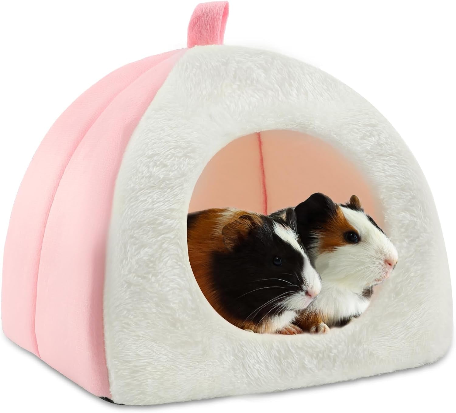 bwogue-guinea-pig-bed-hideout-washable-hamster-cave-for-small-animals-removable-cushion-for-cleaning-warm-fleece-nest-washable-bed-10-23-x-10-23-x-11-in-dwarf-rabbits-hedgehogs