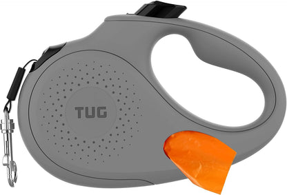 TUG Oval 360° Tangle-Free Retractable Dog Leash with Integrated Waste Bag Dispenser (Small, Cream)11