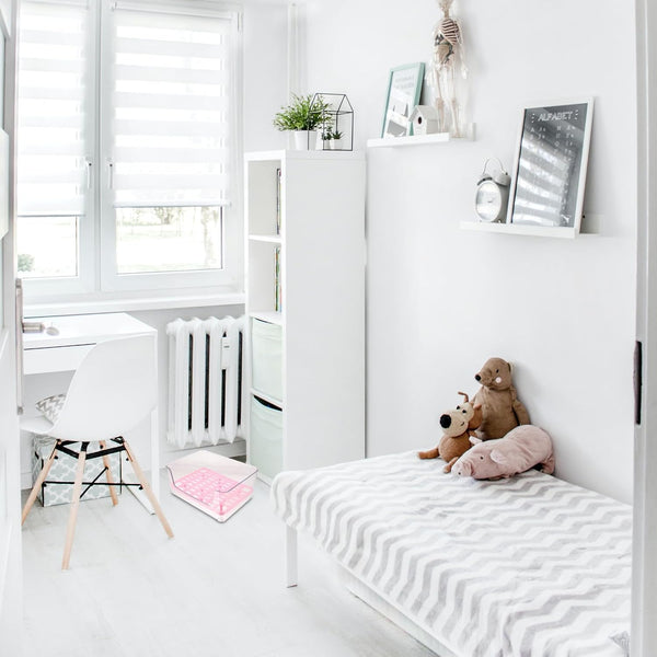 Alipis Acrylic Raised Cat Litter Box Medium with Anti-Splash Design, Puppy and Kitten Toilet Potty for Indoor Pet Housebreaking4