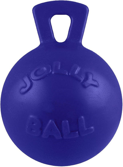 Jolly Pets Tug-N-Toss Heavy Duty Dog Toy Ball with Handle, 8 Inches/Large, Red (408 RD)19
