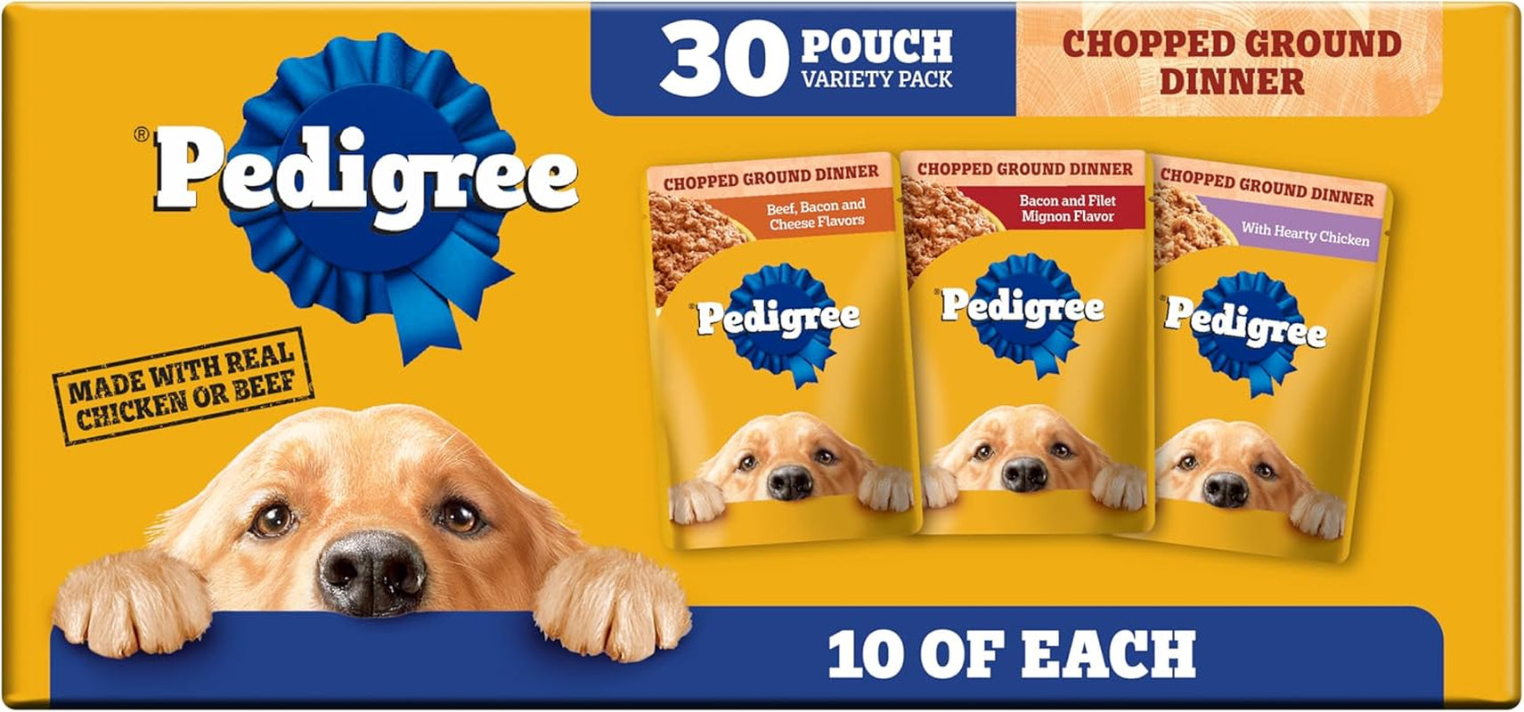 pedigree-chopped-dinner-wet-dog-food-pouch-variety-pack-3-5-oz-30-count-chicken-beef-steam-cooked-with-real-animal-protein-no-added-sugar-no-artificial-flavors-serve-as-topper-or-meal
