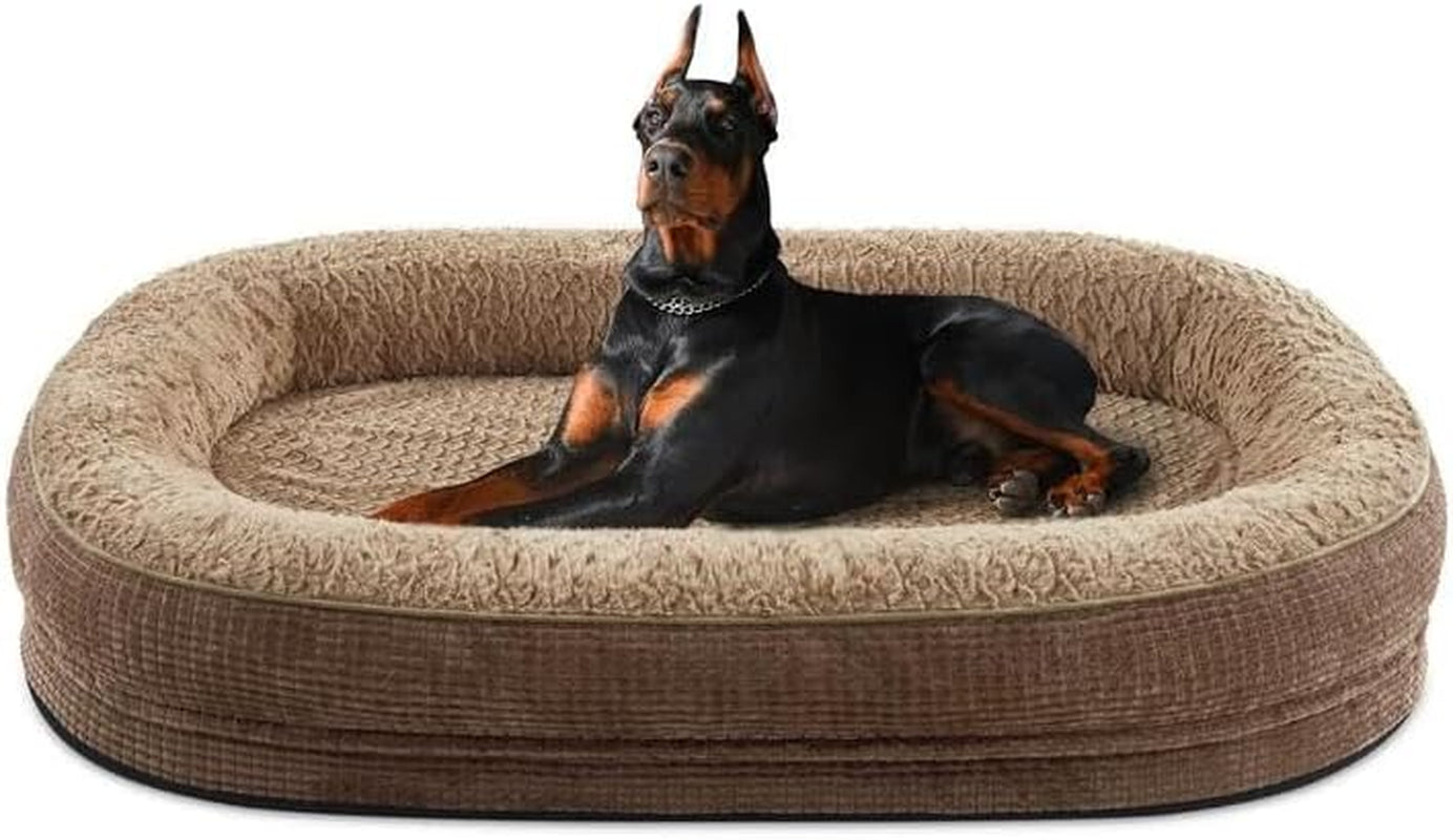 joejoy-orthopedic-dog-beds-large-sized-dog-xl-egg-crate-memory-foam-pet-couch-bed-with-bolster-sides-waterproof-lining-removable-washable-cover-non-slip-bottom-grey