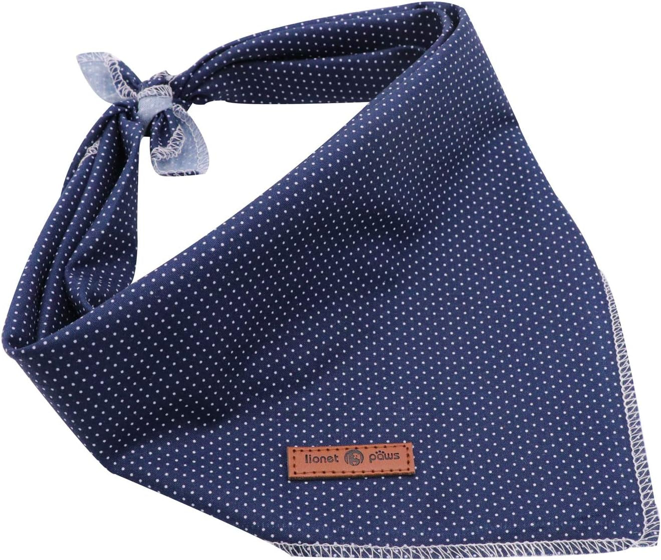 lionet-paws-dog-bandana-for-small-medium-large-dogs-cat-kerchief-blue-doit-triangle-bibs-scarf-for-girl-or-boy