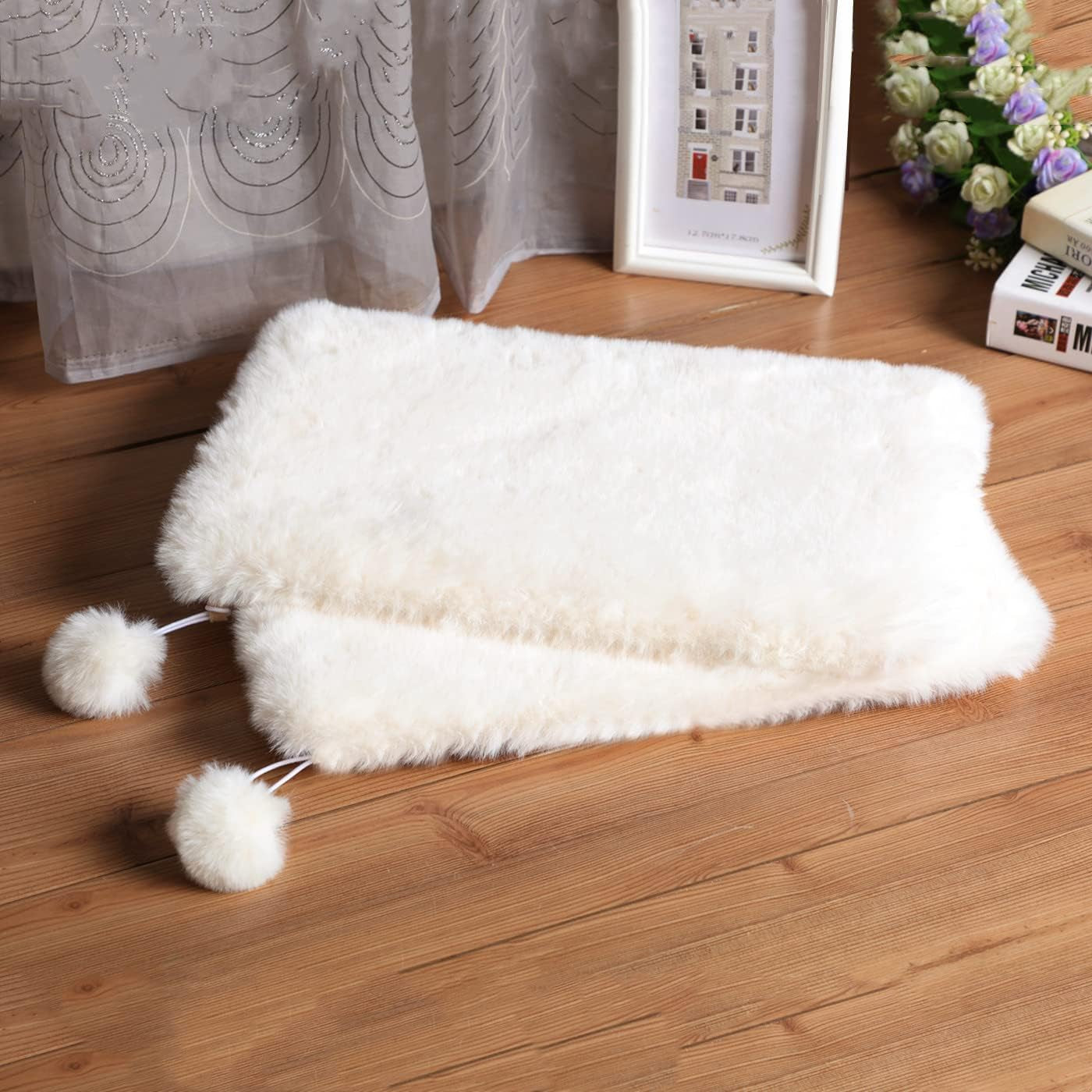 shengocase-2-pack-10x14-rectangular-faux-rabbit-fur-cat-dog-bed-cushion-pad-mat-cat-tree-tower-replacement-cushion-pad-for-window-perch-carrier-house-cage-crate-kennel-furniture