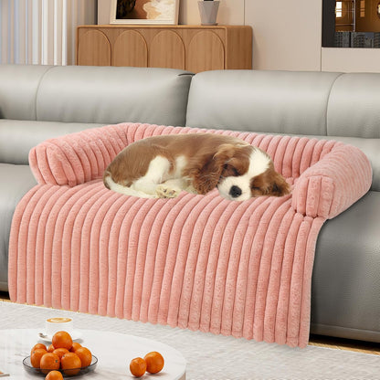 Wn'S Day Luxurious Dog Couch Bed, Washable Calming Dog Couch Cover, Removable Couch Protector for Dogs, Waterproof Sofa Bed, Pet Bed Mats for Couch, Pet Couch Covers for Sofa(Grey, L)9