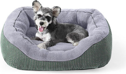 INVENHO Medium Dog Beds for Medium Dogs Washable, Rectangle Dog Bed Medium Size Dog, Orthopedic Dog Bed, Warming Soft Calming Sleeping Puppy Bed Durable Pet Bed with Anti-Slip Bottom M(30"X24"X9")15