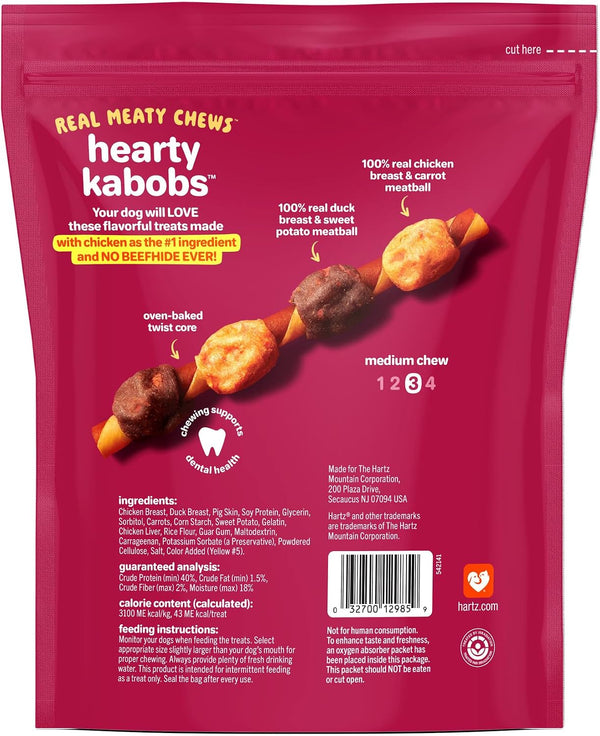 Oinkies Hearty Kabobs Rawhide‑Free Dog Treats, 18 Count6