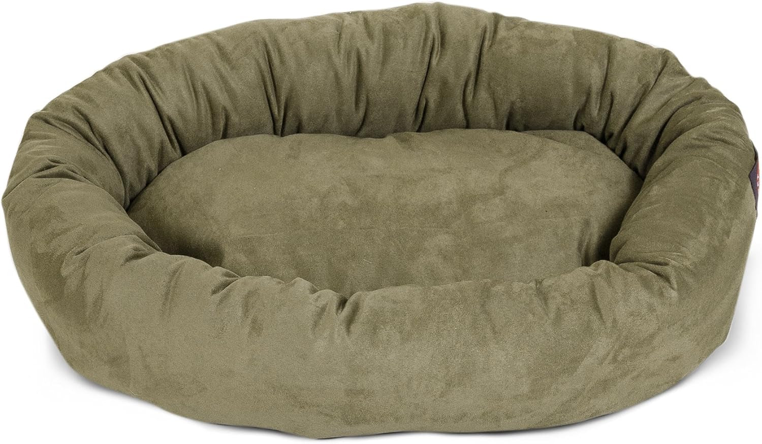 majestic-pet-32-inch-suede-calming-dog-bed-washable-cozy-soft-round-dog-bed-with-spine-support-for-dogs-to-rest-their-head-fluffy-donut-dog-bed-32x23x7-inch-round-pet-bed-medium-sage