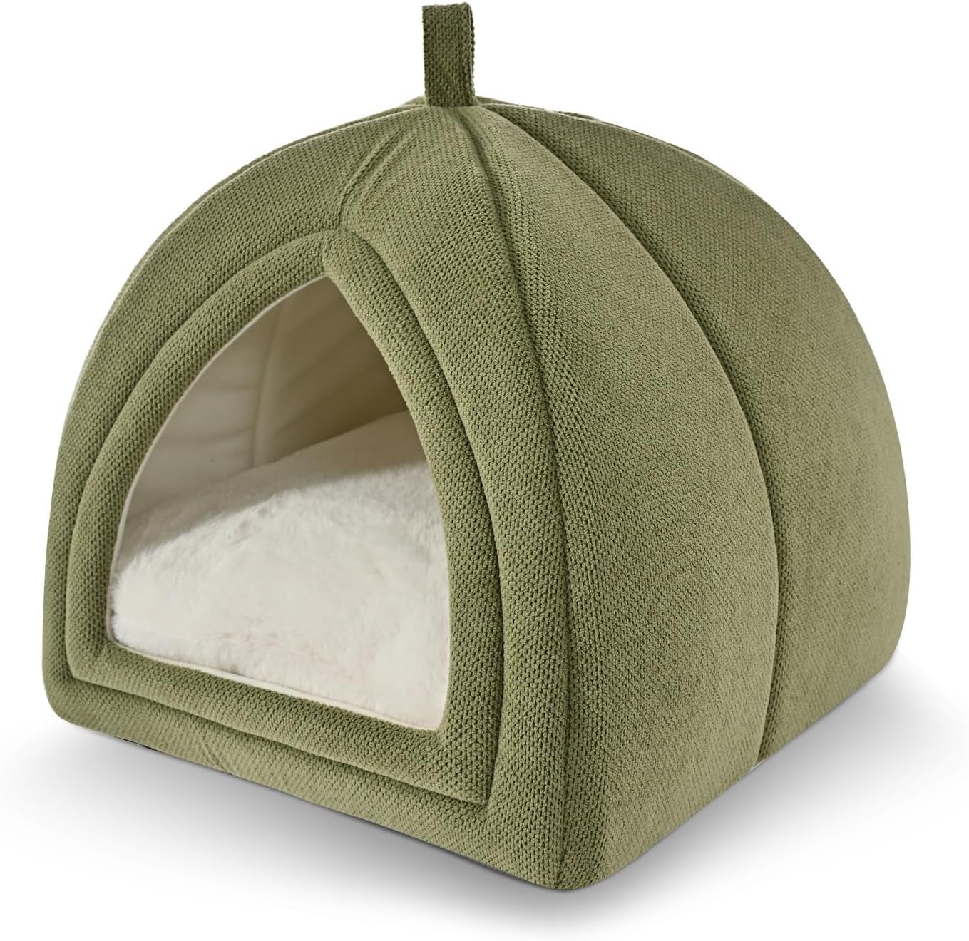 amazon-basics-cat-cave-bed-2-in-1-foldable-house-for-indoor-cats-with-washable-cushion-and-non-slip-base-17-5-x-17-5-inches-large-lightgray