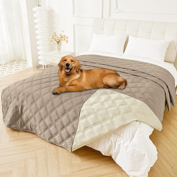 Smiry Waterproof Dog Bed Cover Blanket, Reversible Pet Blanket | Soft Reversible, Washable Leakproof Cats Dogs Couch Cover for Sofa, Couch, Furniture (30X70 Inch)65