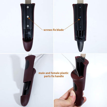 BOTH WINNERS Dual-Sided Shedding Blade with Stainless Steel Blade De-Shedding Tool for All Dog Coat Types- Soft Touch Grip (Burgundy)5