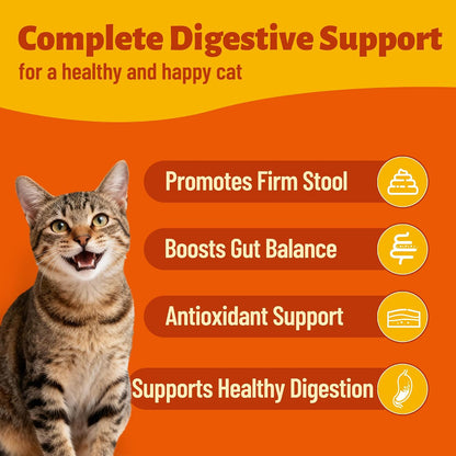 330 Bites Pumpkin Cat Treats, Natural Cat Treats Healthy with Pumpkin Powder for Cats, Psyllium Husk, Digestive Support Kitten Snacks for Stool Firm & Gut Health4