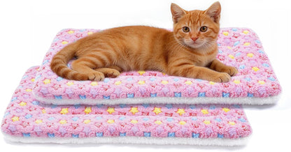 Mora Pets Dog Crate Pad - Ultra Soft Pet Bed with Cute Star Print, Washable Mat for Large Medium Small Dogs, Reversible Fleece Kennel Liner, Cat Bed 23 X 18 Inch Brown39
