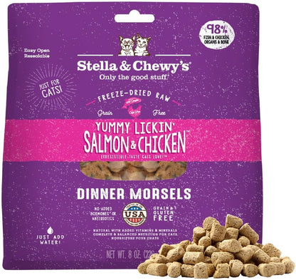 Stella & Chewy'S Freeze-Dried Raw Cat Dinner Morsels - Premium Chicken Recipe with 98% Cage-Free Meat & Organs - Natural Grain-Free Cat & Kitten Food - Made in USA - 18 Oz26