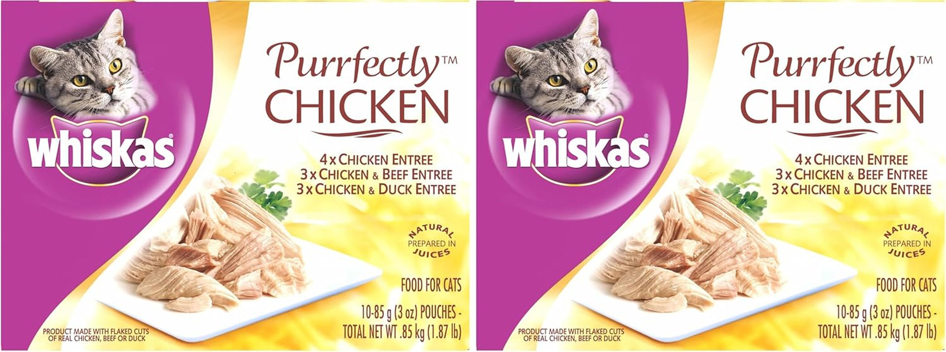 whiskas-purrfectly-chicken-wet-cat-food-pouches-3-oz-24-count-real-chicken-in-natural-juices-natural-ingredients-flake-texture-nutritionally-complete-for-adult-cats-flavor-lock-pouch