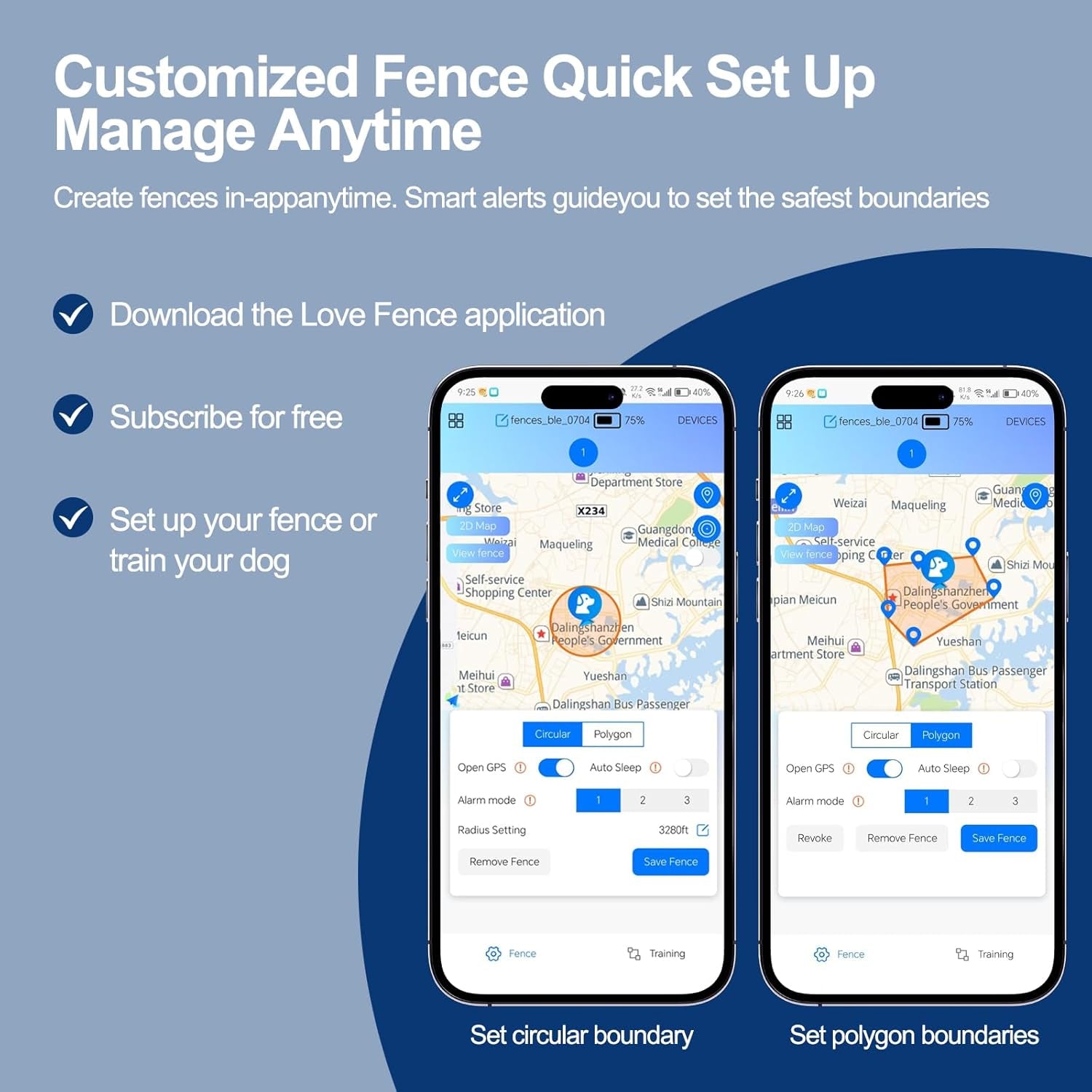 gps-wireless-dog-collar-fence-system-with-free-app-smart-portable-electric-dog-fence-64-3280ft-waterproof-rechargeable-for-medium-large-dogs-outdoor-use