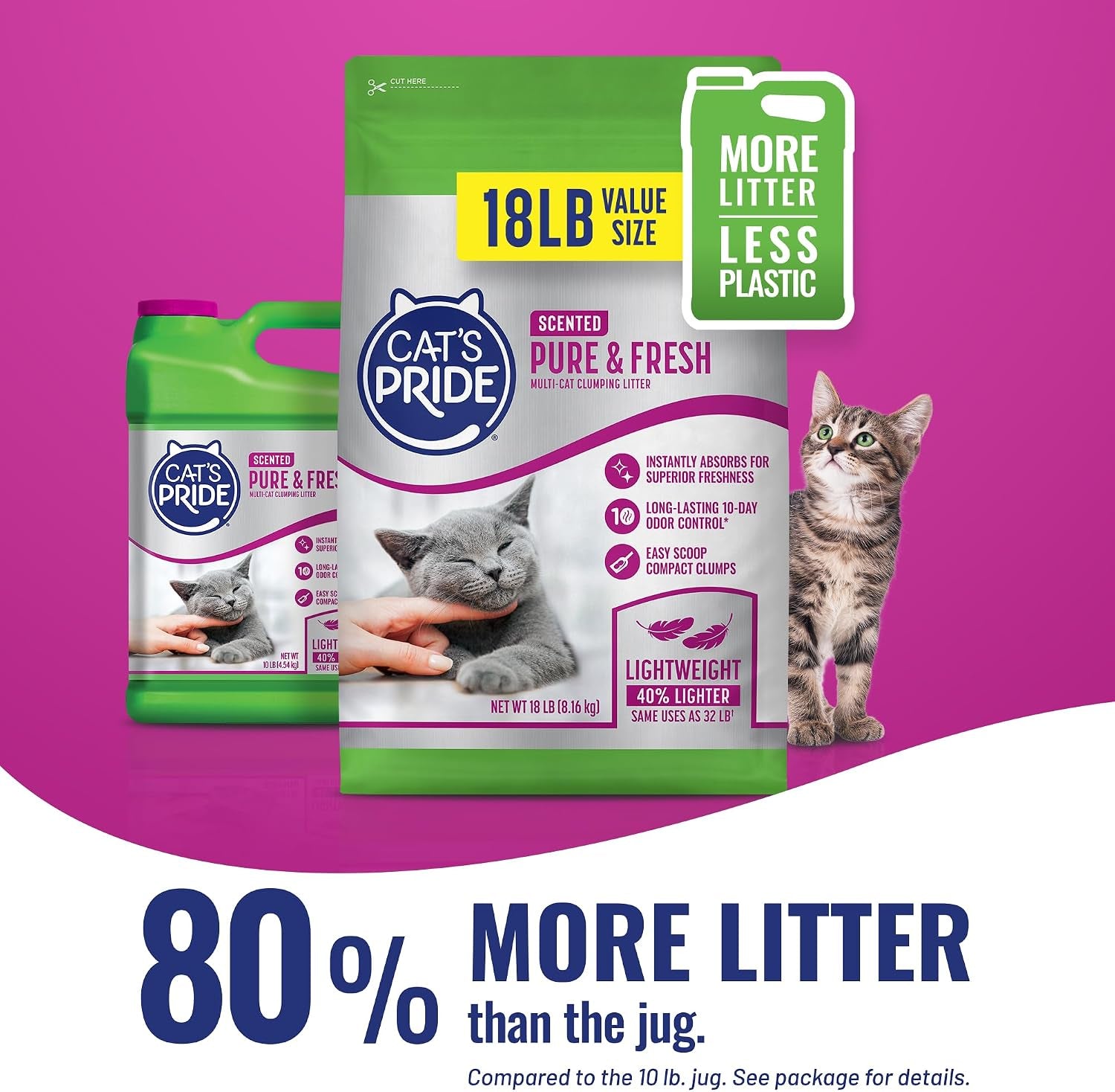 cats-pride-premium-lightweight-clumping-litter-pure-fresh-up-to-10-days-of-powerful-odor-control-multi-cat-scented-18-pounds