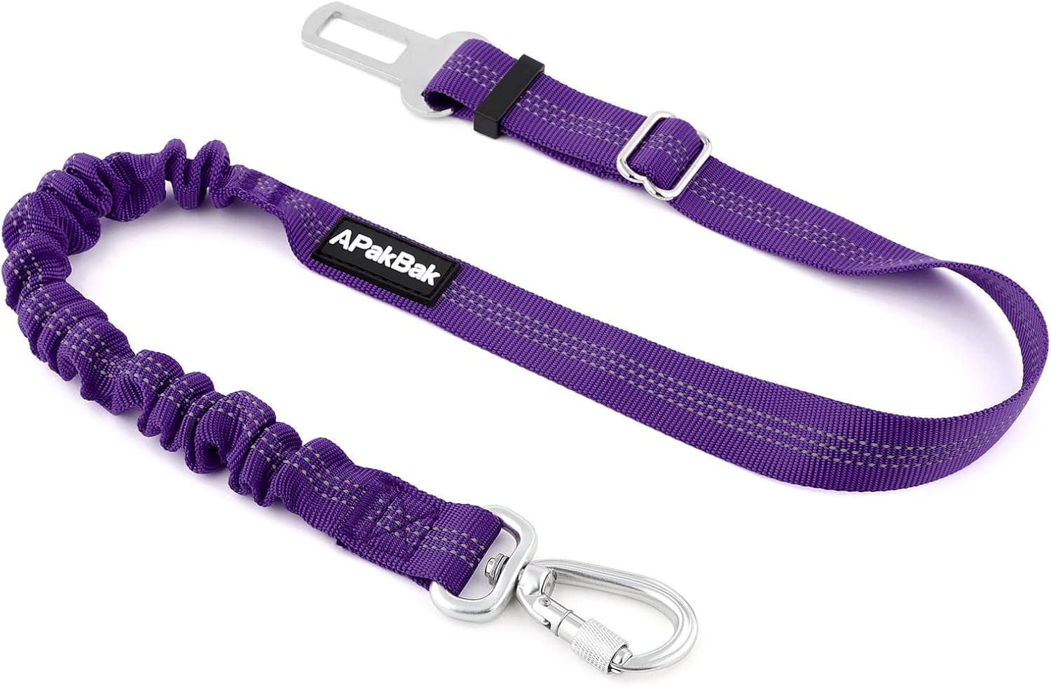 dog-seat-belt-for-car-car-harness-with-locking-aluminum-hook-adjustable-reflective-nylon-seatbelt-with-elastic-bungee-travel-safety-restraint-for-small-medium-large-dogs-light-blue