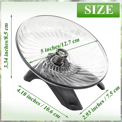 Hermit Crab Exercise Wheel - Silent Running Wheel for Crab Tank Accessories - Small Animal Wheel for Hamster Gerbils Hedgehogs2