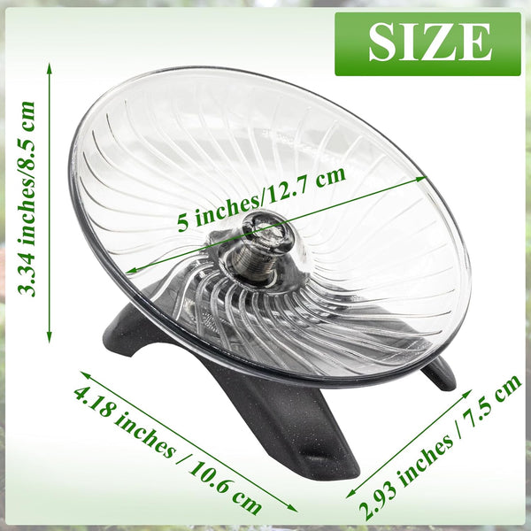 Hermit Crab Exercise Wheel - Silent Running Wheel for Crab Tank Accessories - Small Animal Wheel for Hamster Gerbils Hedgehogs2