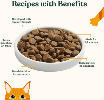 Made by Nacho Dry Cat Kibble 4Lb Bag, High Protein and Grain-Friendly Premium Cat Food, Cage-Free Chicken & Pumpkin Recipe, Infused with Bone Broth for Hydration, Limited Ingredients, Single Bag3
