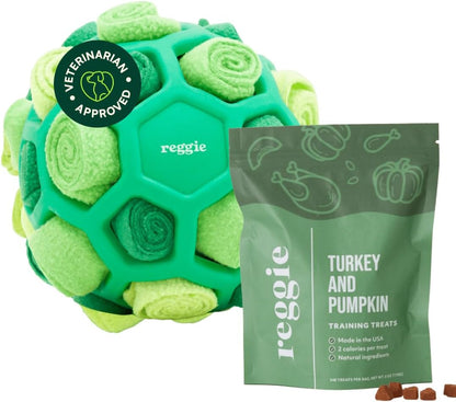 Reggie Forager Ball for Dogs | Interactive Treat Dispensing Dog Enrichment Toys | Reduces Boredom, Stress & Hyperactivity | Snuffle Toys for Dogs | Durable & Washable Dog Puzzle Toy9