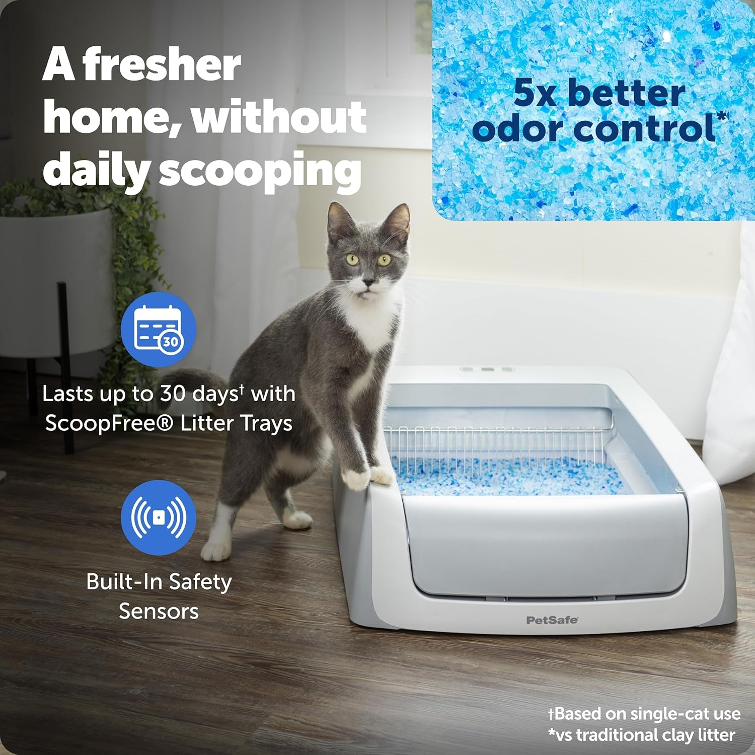 petsafe-scoopfree-crystal-pro-legacy-self-cleaning-litter-box-uncovered-hands-free-automatic-cleaning-advanced-odor-control-health-counter-display-includes-1-disposable-crystal-litter-tray