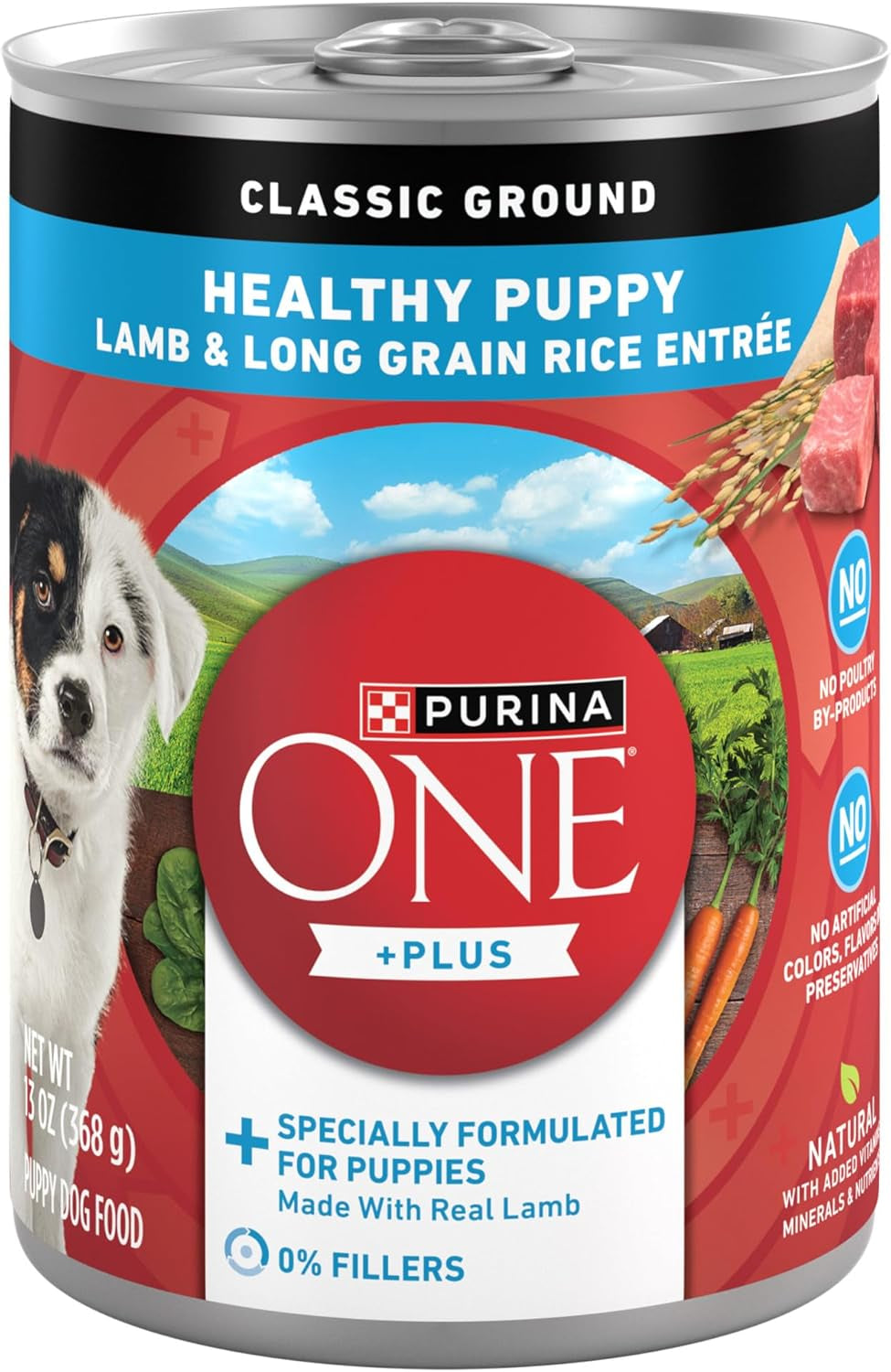 purina-one-plus-wet-puppy-food-classic-ground-healthy-puppy-lamb-and-long-grain-rice-entree-pack-of-12-13-oz-cans