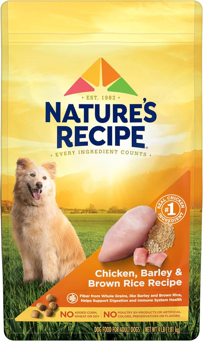 Nature′S Recipe Chicken, Barley & Brown Rice Recipe Dry Dog Food, 24 Lb. Bag10