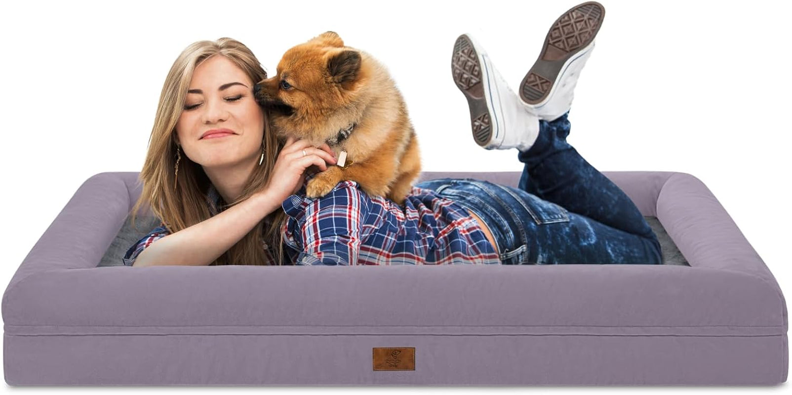 xl-orthopedic-waterprood-dog-bed-for-extra-large-size-dogs-360-degree-bolster-support-egg-crate-foam-waterproof-liner-non-slip-bottom-machine-washable-cover-45-x-35-inch