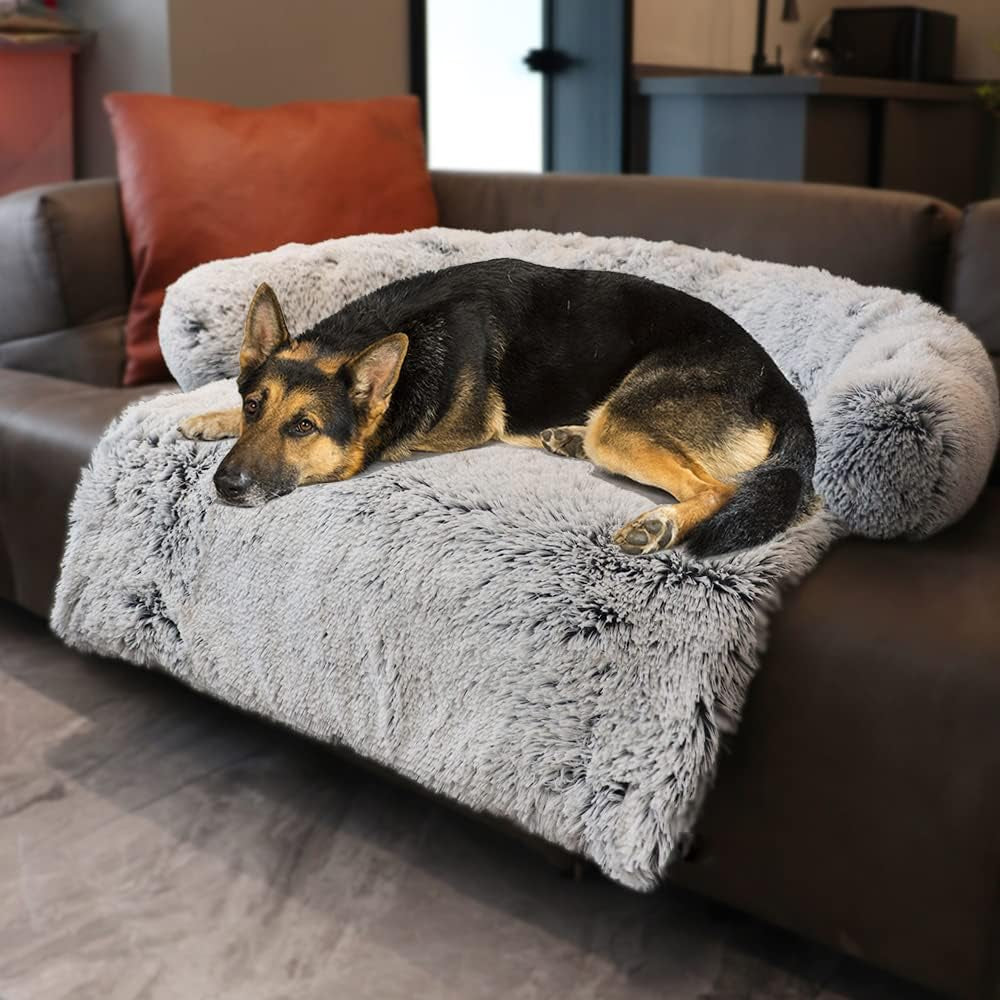 calming-dogs-cats-bed-mats-dog-pad-washable-removable-couch-cover-plush-long-fur-mat-for-pets-waterproof-lining-perfect-for-small-medium-and-large-dogs-and-cats-gradient-gray-36x31