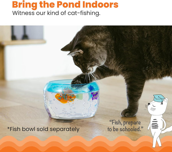 Catstages Meow-Smerizing Fish Electronic Cat Toys, 2Pk, Replacement Pack for Meow-Smerizing Fish Bowl, Multicolored2
