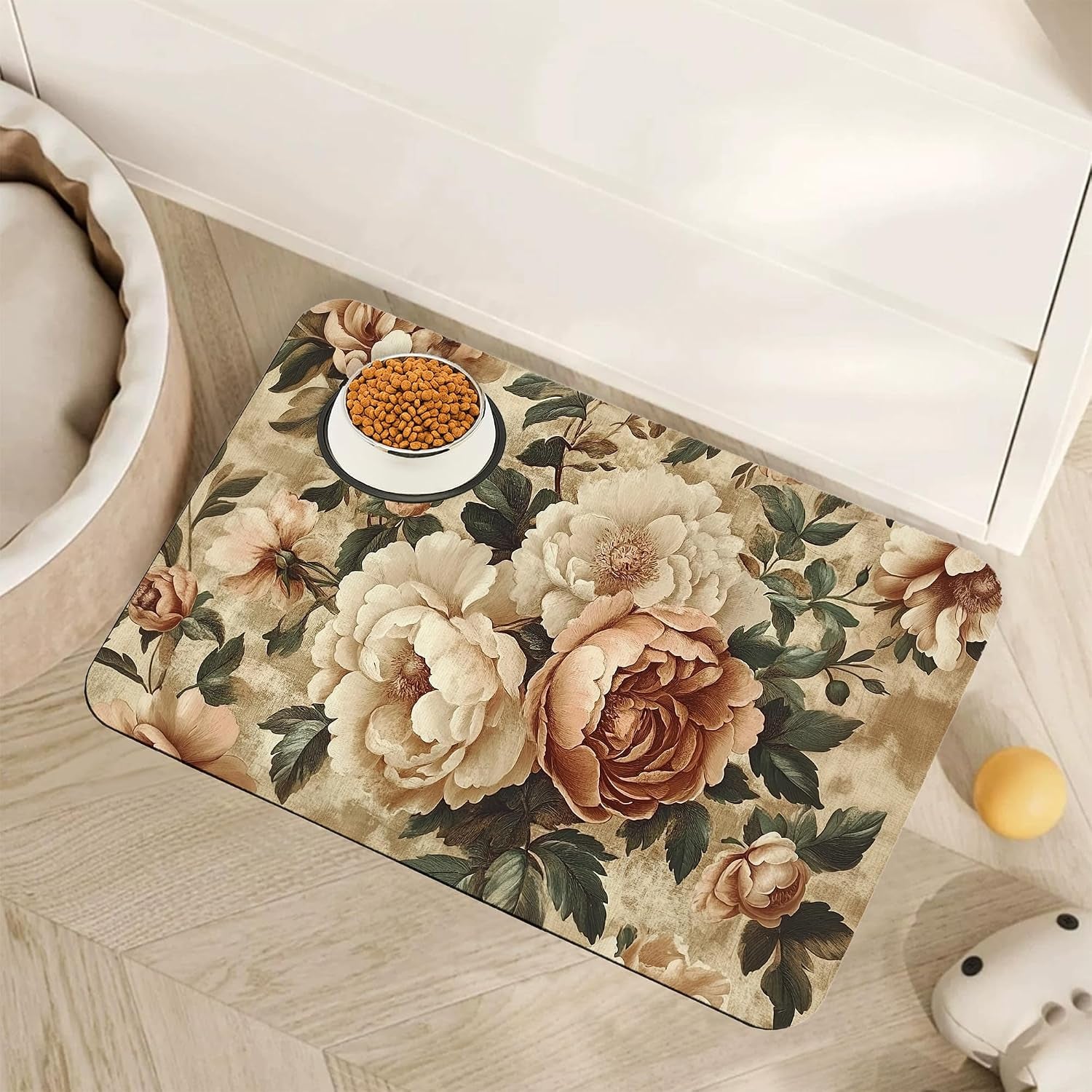 fish-boho-dog-food-mat-for-floors-ocean-absorbent-quick-dry-pet-feeding-mat-cat-dog-bowl-mats-for-food-and-water-non-slip-pet-accessories-supplies-12x20