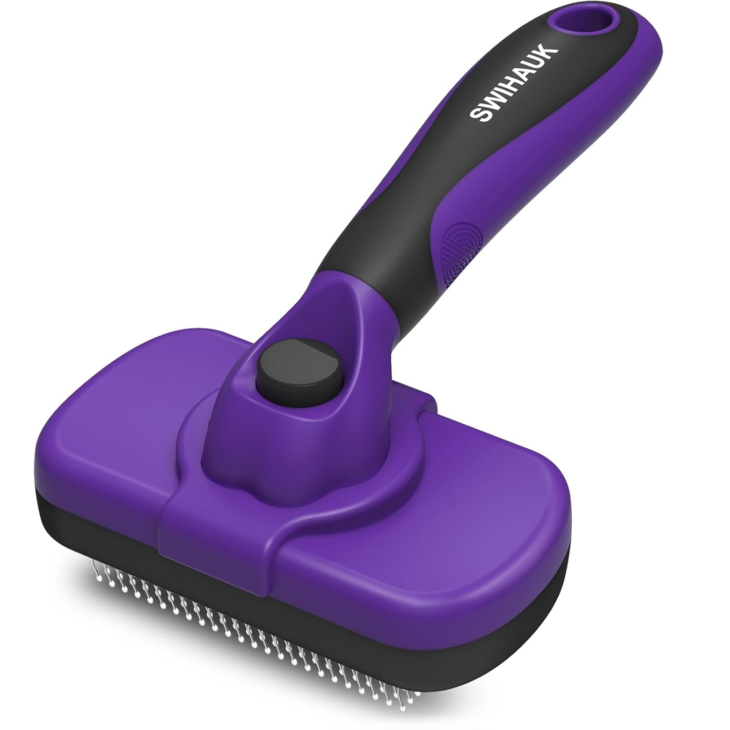swihauk-self-cleaning-slicker-brush-skin-friendly-deshedding-grooming-tool-for-dogs-cats-suitable-for-shedding-haired-pets-with-pet-supplies-accessories-blue