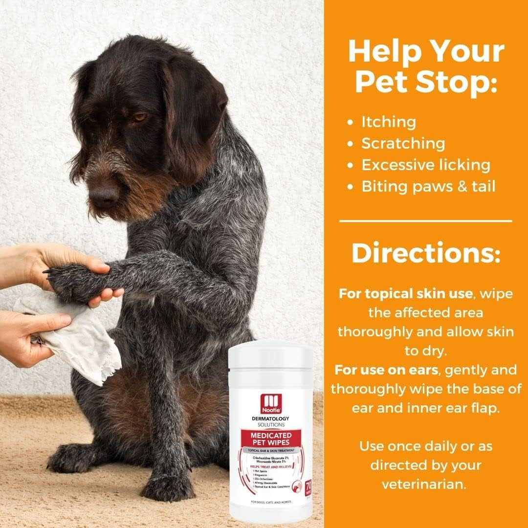 nootie-medicated-dog-wipes-2-chlorhexidine-and-2-miconazole-formulated-pet-wipes-for-dogs-and-cats-5x-6-size-xl-wipes-70-count-sold-in-over-10-000-vet-clinics-and-pet-stores-worldwide
