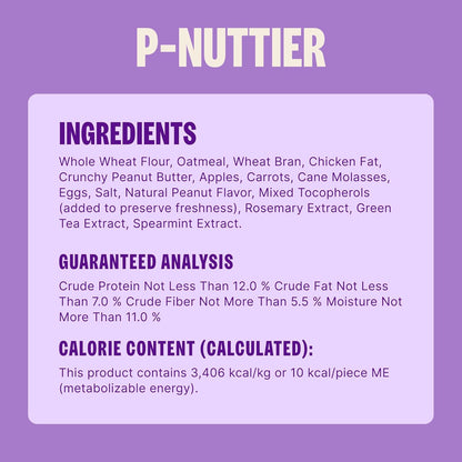 Wellness Old Mother Hubbard Classic P-Nuttier Dog Biscuits, Natural Training Treats, Peanut Butter Flavor, Mini Size, 6 Lb Box6