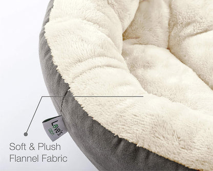 Love'S Cabin round Donut Cat and Dog Cushion Bed, 20In Bed for Cats or Small Dogs, Anti-Slip & Water-Resistant Bottom, Super Soft Durable Fabric Pet Beds, Washable Luxury Cat & Dog Bed Gray4