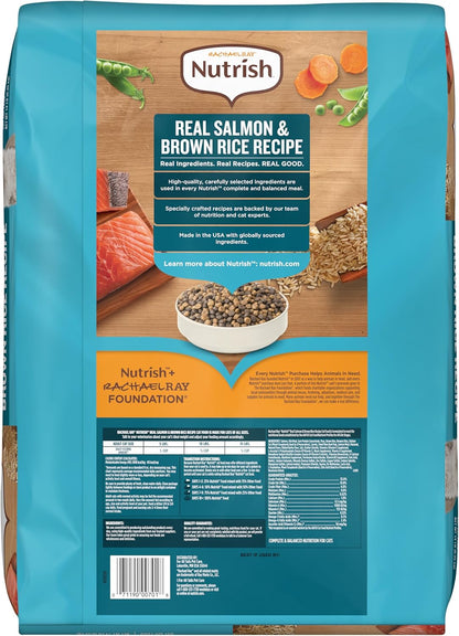 Nutrish Dry Cat Food, Salmon & Brown Rice Recipe, 14 Lb. Bag (Rachael Ray) | Suitable for Cats of All Life Stages, No Artificial Flavors, Nature Food with Added Vitamins, Minerals & Nutrients2